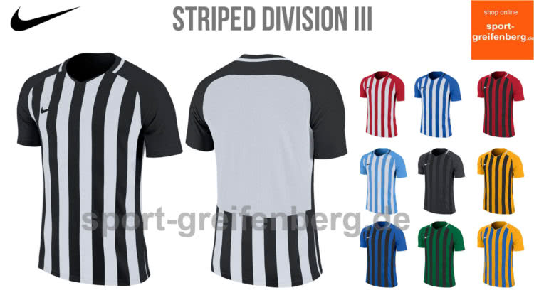 Das Nike Striped Division III Trikot und Jersey für Trikotsätze