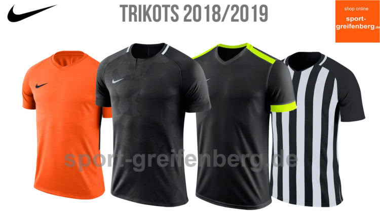 Die Nike Trikots 2018/2019 aus dem Fußball Katalog (Teamsport)