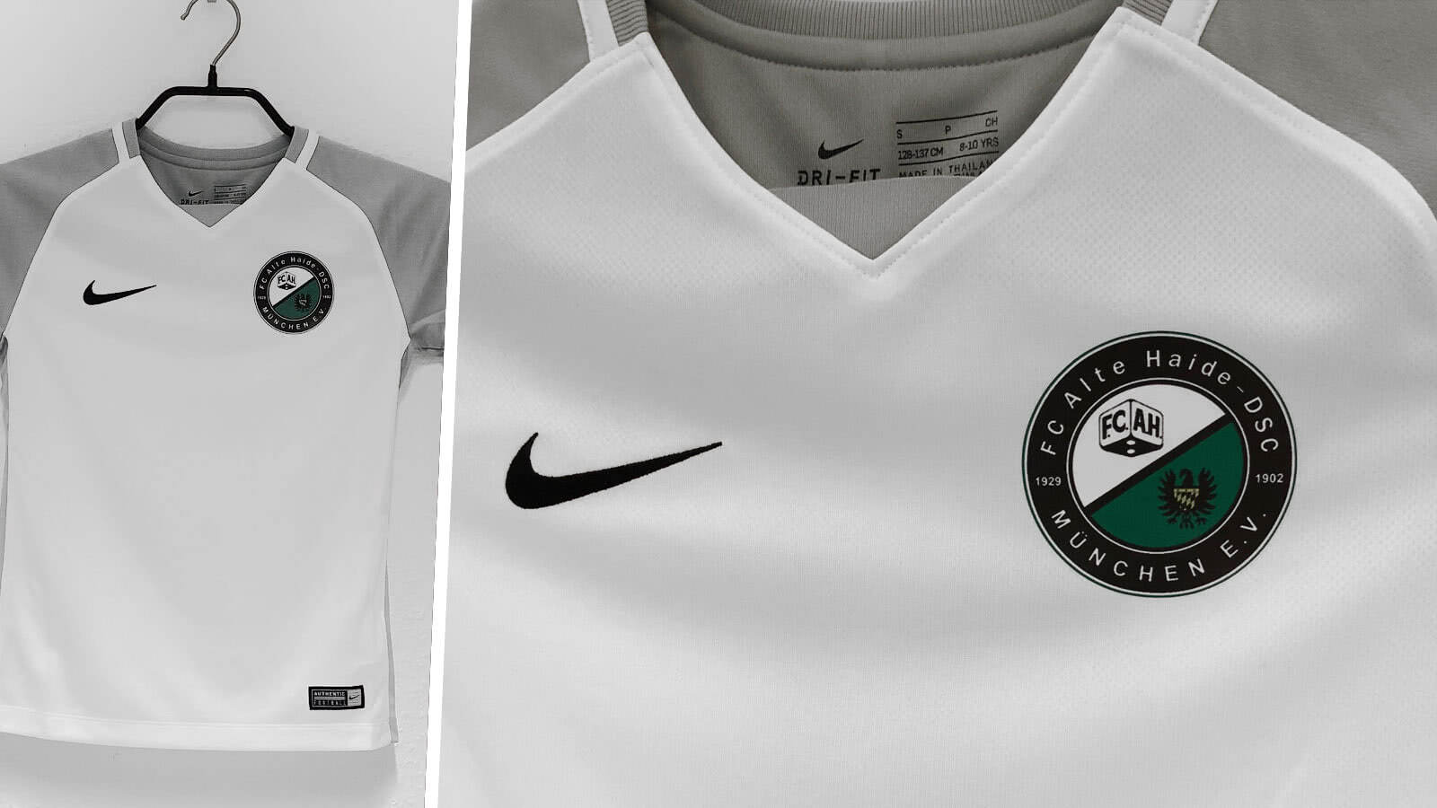 Nike Trikots mit Vereinslogo Druck der FC alte Haide