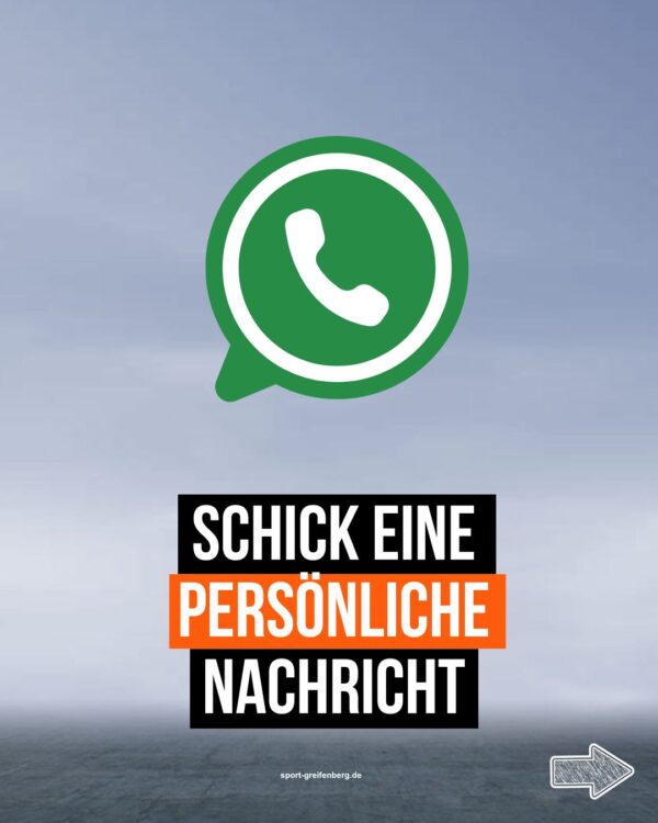 Persönliche Danke Nachricht an den Sponsor schicken