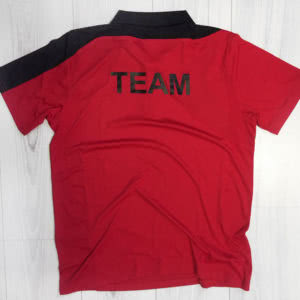 Die Erima Poloshirt Bedruckung mit "Team" als Vereinsnamen