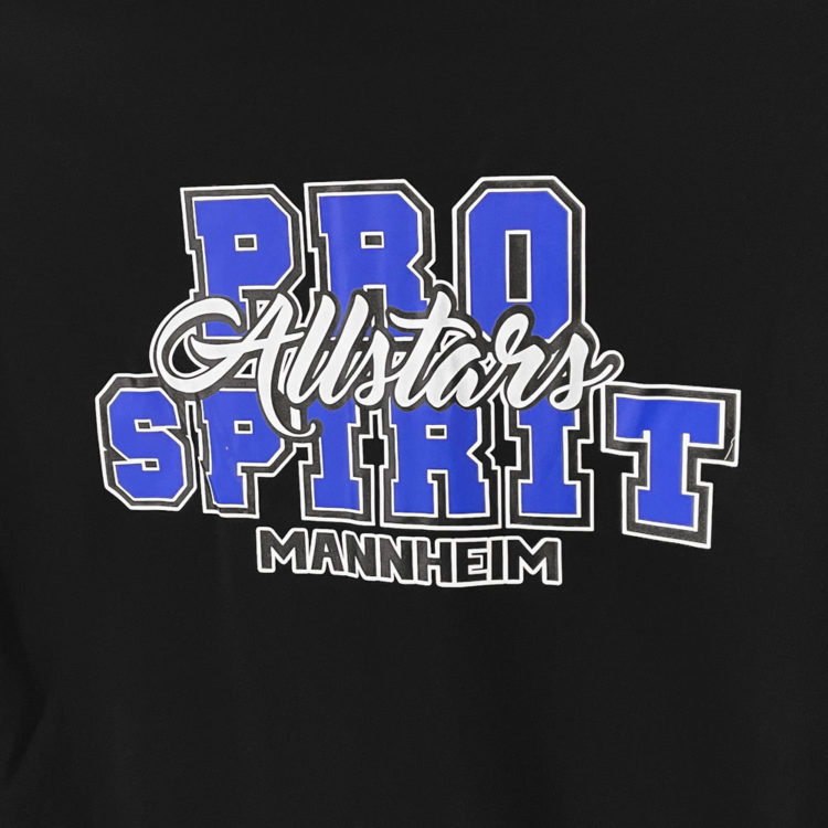 Pro Spirit Allstars Logo auf der Nike Trainingsjacke