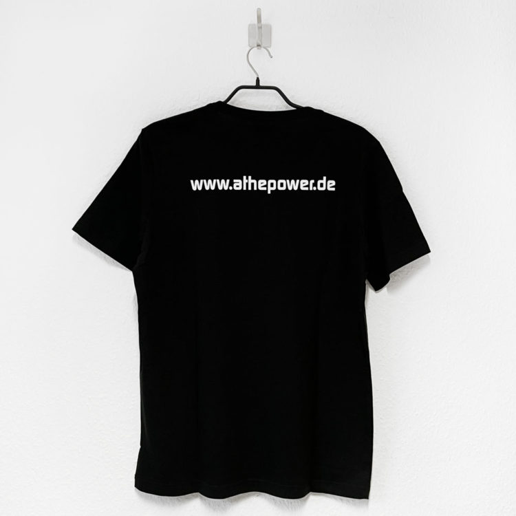 schwarze Puma Firmen T-Shirts mit URL auf dem Rücken