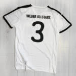 Die Puma Trikots mit Vereinsnamen und Nummern von Weber Allstars