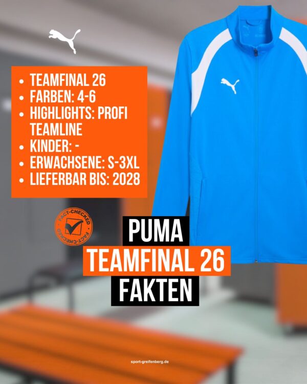 Daten zur Puma TeamFinal 26 Teamline