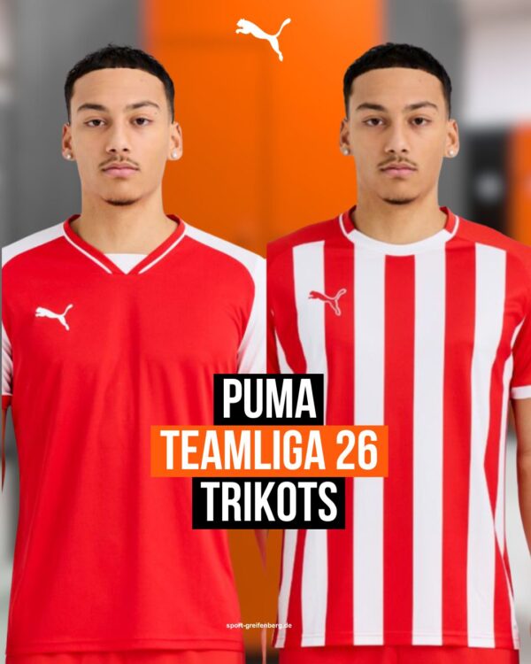 Die beiden Puma teamLiga 26 Trikots für 2026/2027