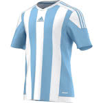 Das weiß/blaue Adidas Striped 15 Jersey clear blue/white