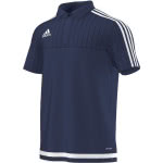 Das Adidas Tiro 15 Polo als Poloshirt in night marine/solar red