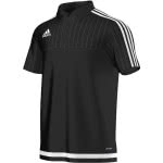 Das schwarze Adidas Tiro 15 Polo in black/white