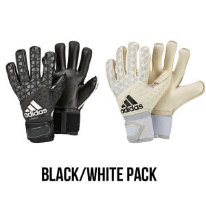 Das Adidas Ace Pro Black and White Pack mit Torwarthandschuhe in schwarz und weiß