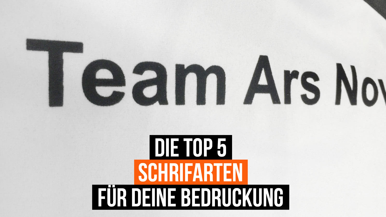 Die Schriftarten für Bedruckungen und Beflockungen von Sportartikeln und Sportbekleidung