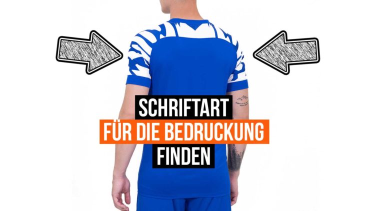 so kannst du die Schriftart für die Trikot Bedruckung finden