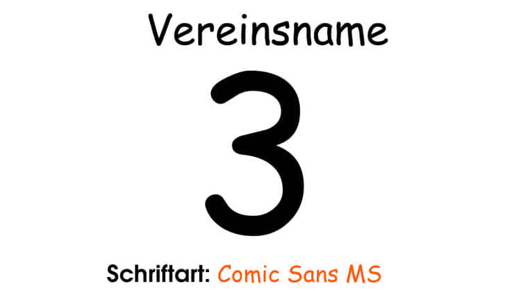 Mit der Comics Sans Schriftart Trikots und Co bedrucken oder beflocken