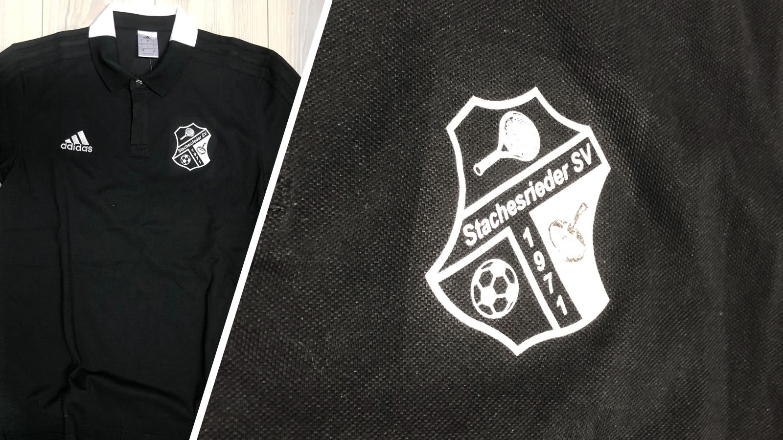 Die bedruckten Poloshirts des Stachesrieder SV