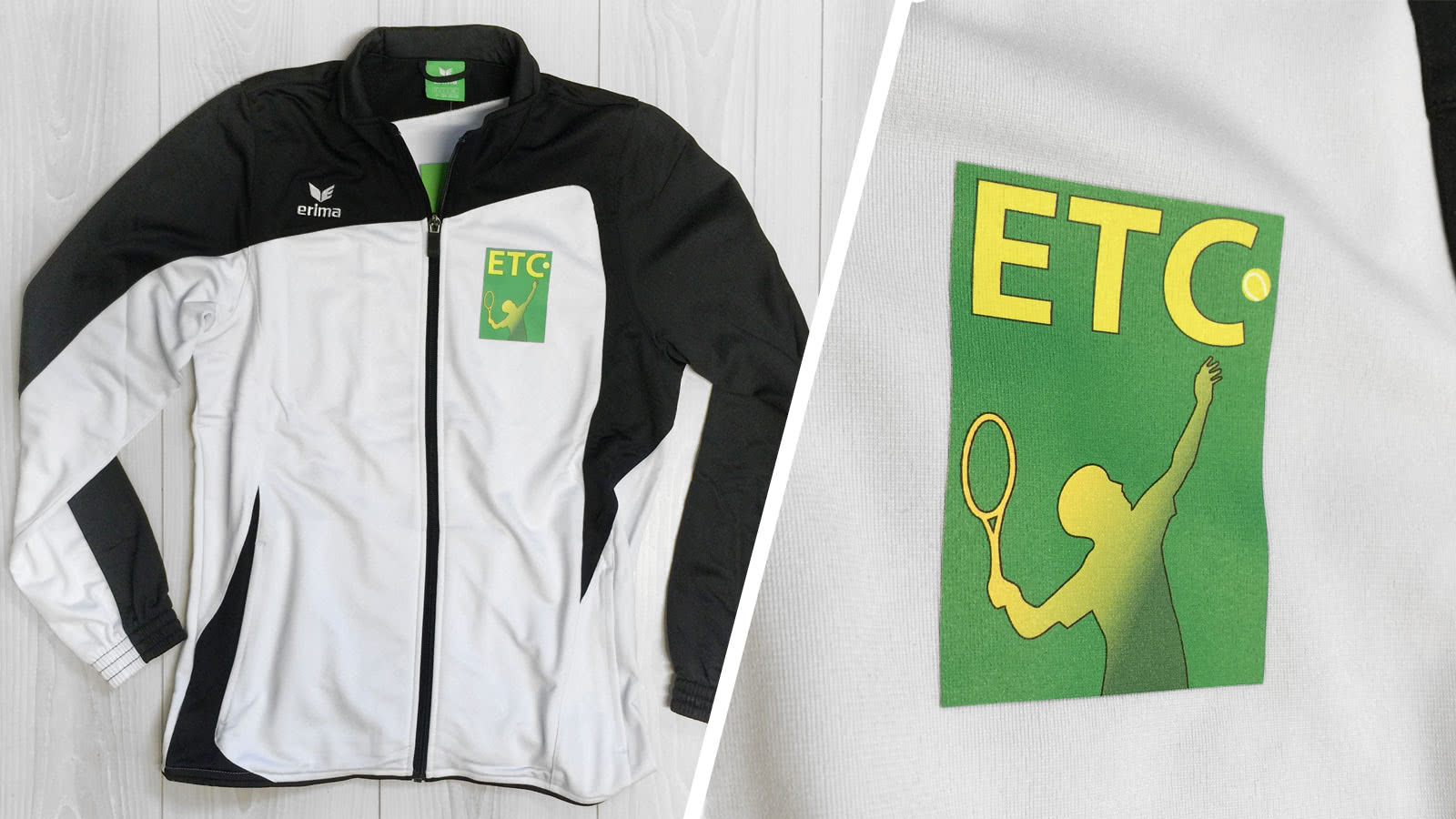 Tennis Trainingsjacke mit Sublimationsdruck beim Ehlhaltener Tennisclub