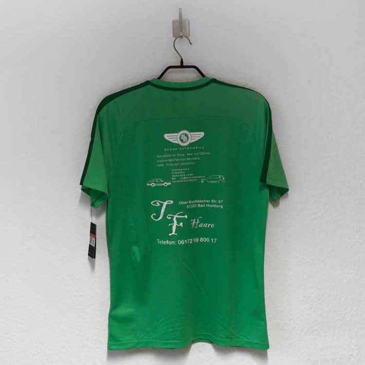 Die TSG Ober-Eschbach Nike Shirts mit Sponsoren Werbung