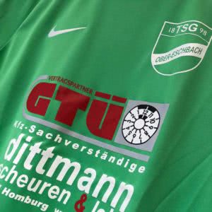 Die Brust Bedruckung der Nike Shirts vom TSG Ober-Eschbach