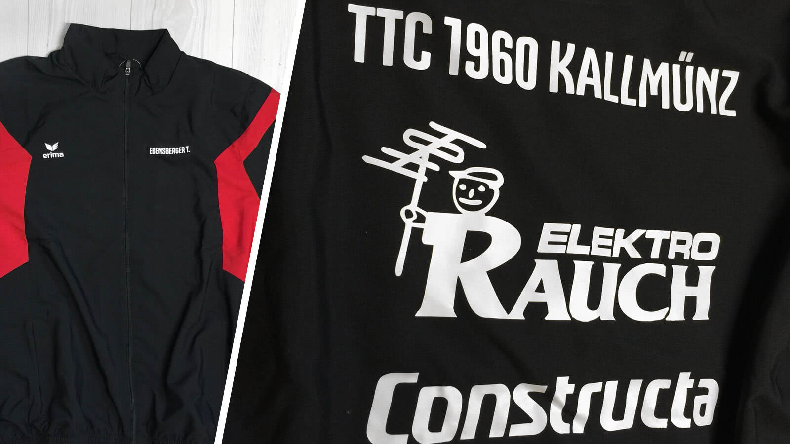 Die Tischtennis Trainingsanzüge des TTC 1960 Kallmütz