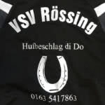 Vereinsname (VSV Rössing) als Bedruckung bei den Trainingstops