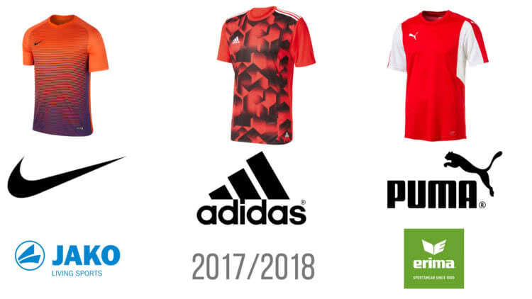 Die Fußball Trikot 2017/2018 Neuheiten von Adidas, Nike, Puma, Jako und Erima