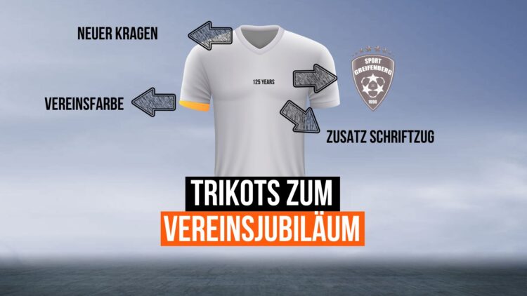 Jetzt Trikots zum Vereinsjubiläum gestalten