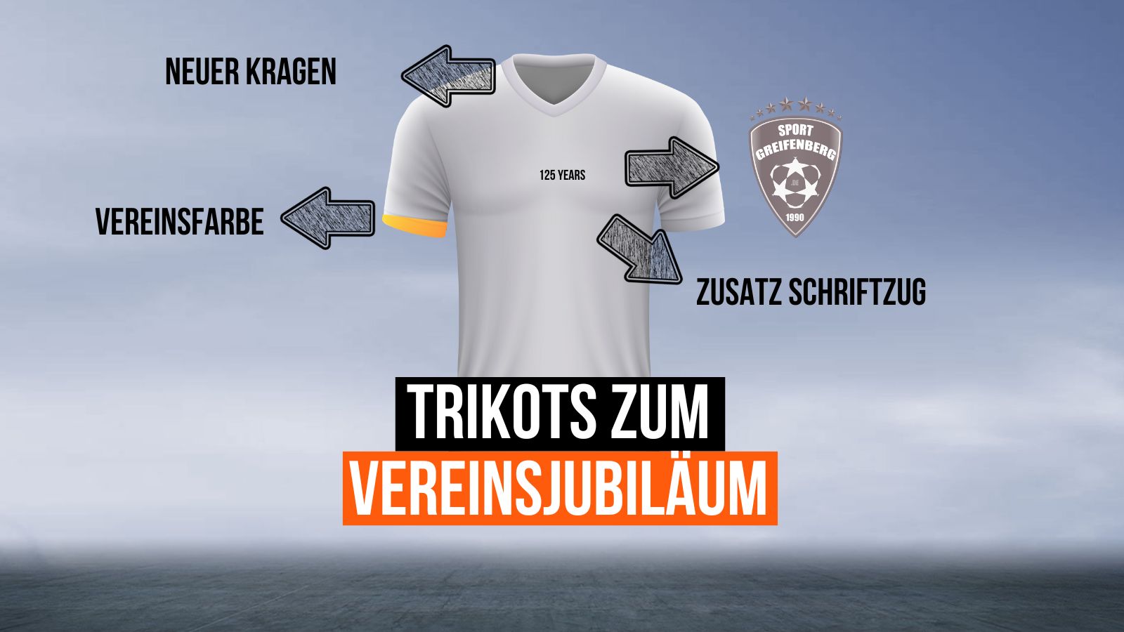Jetzt Trikots zum Vereinsjubiläum gestalten