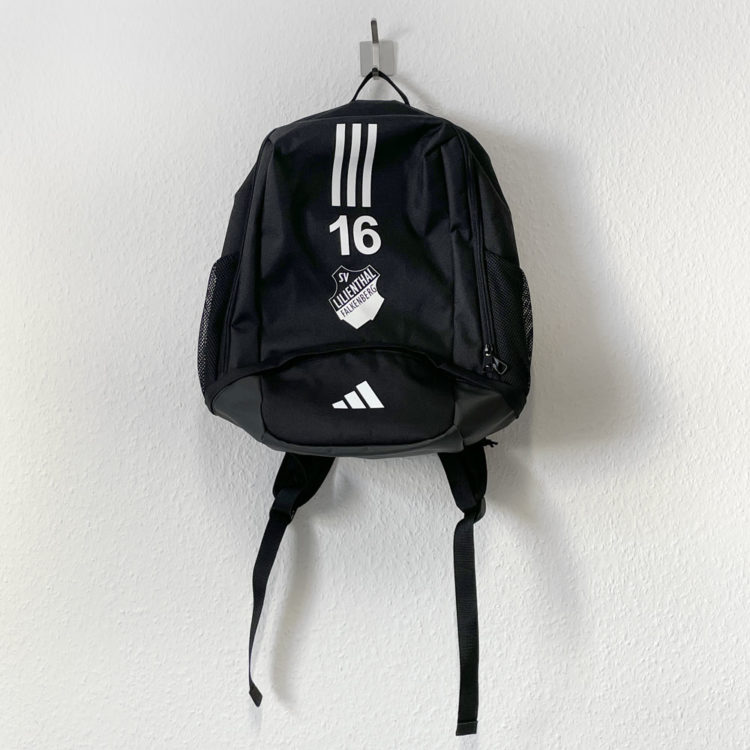 Vereins Rucksack mit Logo Bedruckung in weiß