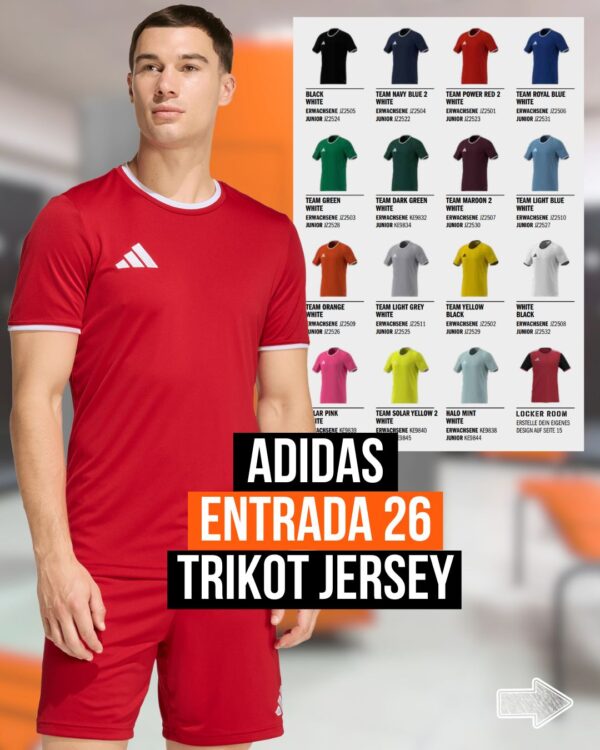 adidas Entrada 26 Trikot als Trikotsatz Trikot und Training Jersey