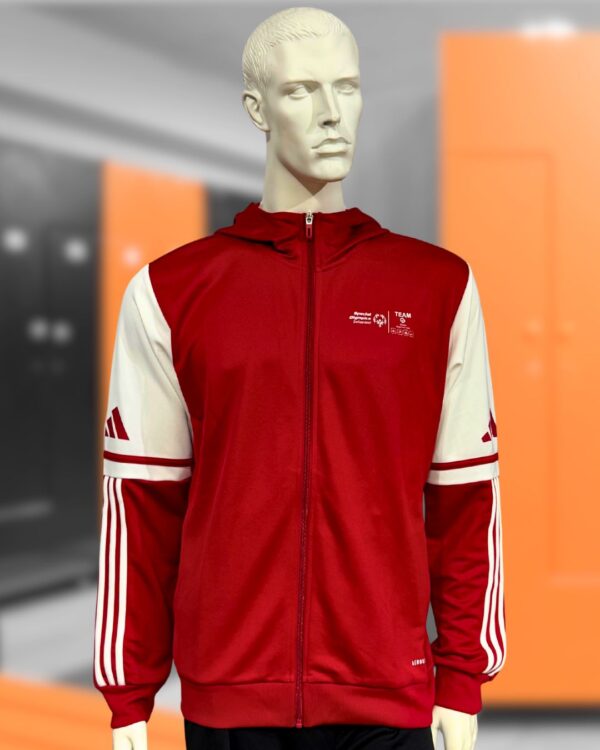 rot weiße adidas Kapuzenjacken Special Olympics Team