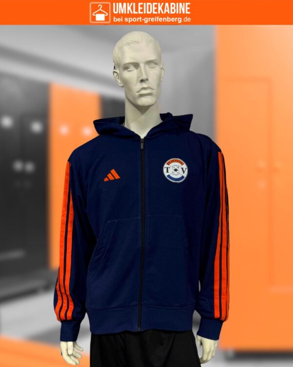 adidas Locker Room Hoody Jacke mit Vereinsaufdruck und Wappen