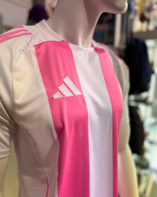 weiß pinke adidas Locker Room Jerseys mit Streifen