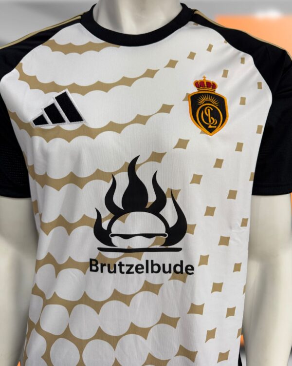 adidas Locker Room Trikot mit Wappen in weiß gold
