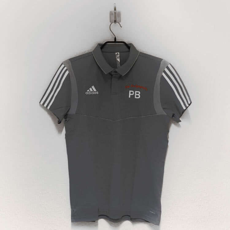 adidas Poloshirt mit Firmenlogo Aufdruck