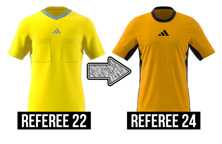Das adidas Referee 22 im Vergleich adidas Referee 24 Trikot ab 2024