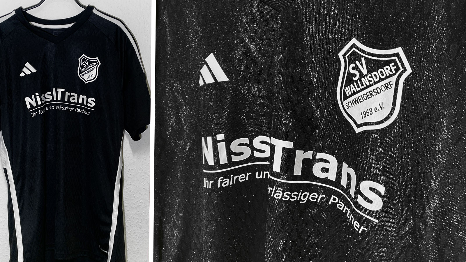 schwarze adidas Tiro Matchday Jersey mit Bedruckung auf der Brust