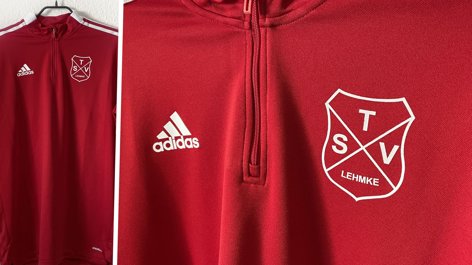 Das adidas Training Top des TSV Lehmke als Beispiel