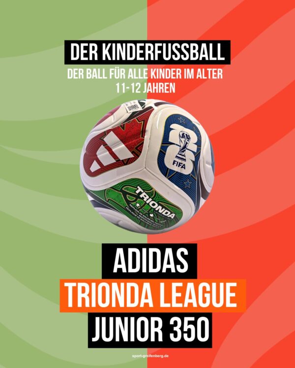 der adidas Trionda League Junior 350 JD8167 ist für Kinder von 11-12 Jahren gedacht