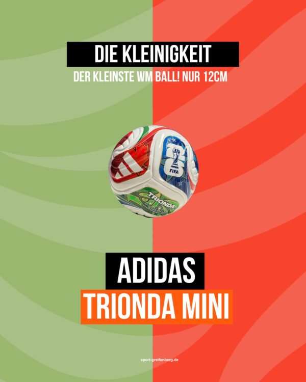 der adidas Trionda League Mini JD8034 ist der kleinste WM Ball