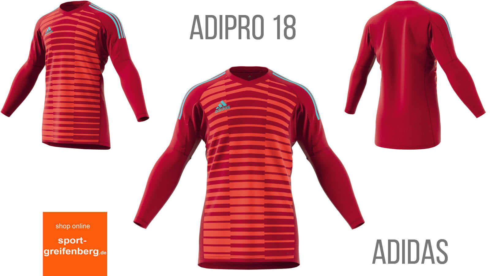 Das Adidas adipro 18 GK Jersey 2018/2019 als Torwart Trikot