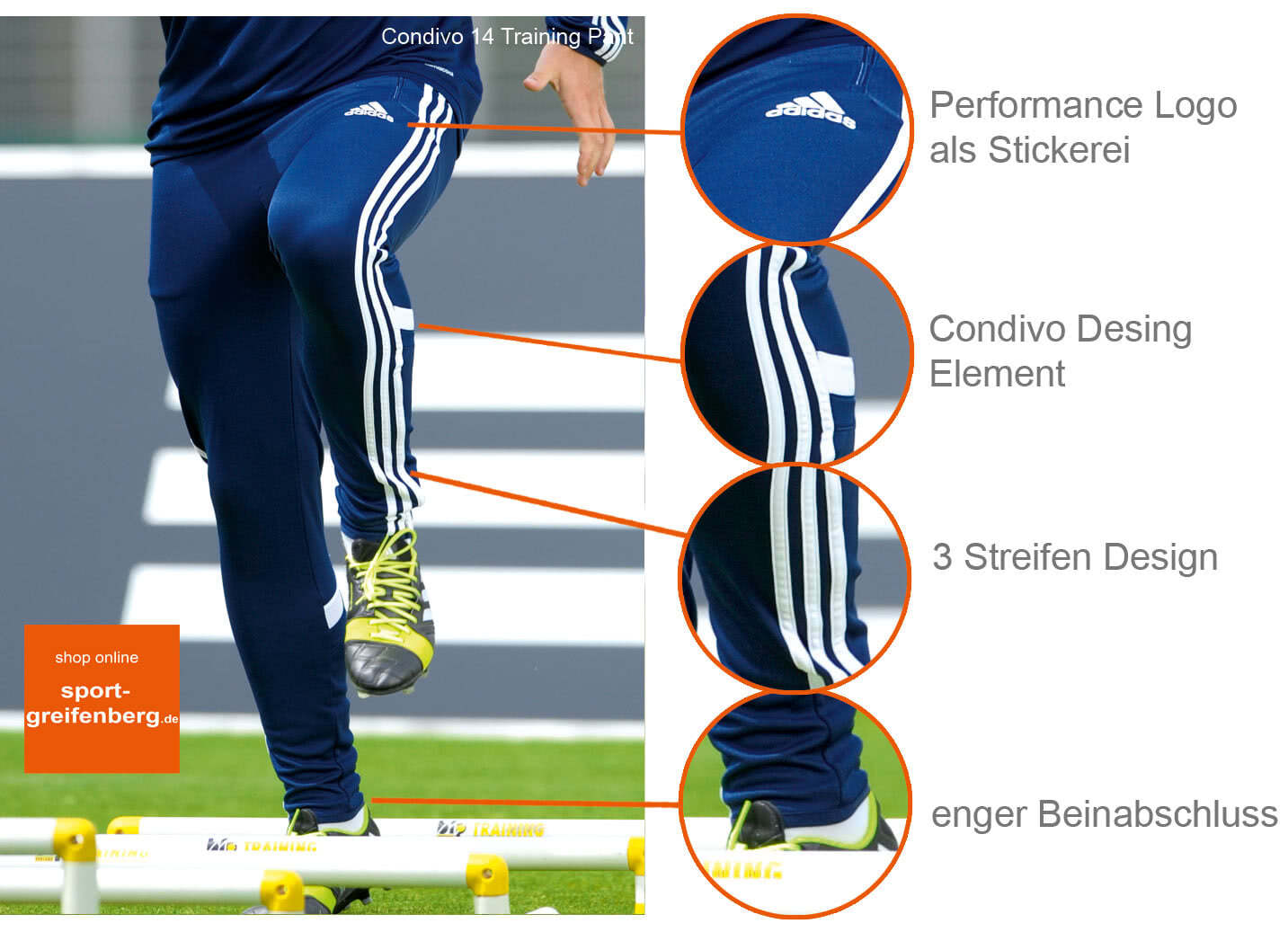 Adidas Condivo 14 Training Pant und Sweat Pant Sportartikel und
