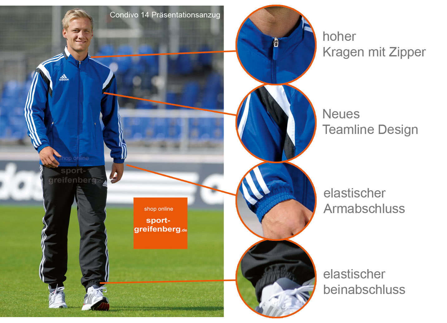 adidas präsentationsanzug condivo 16