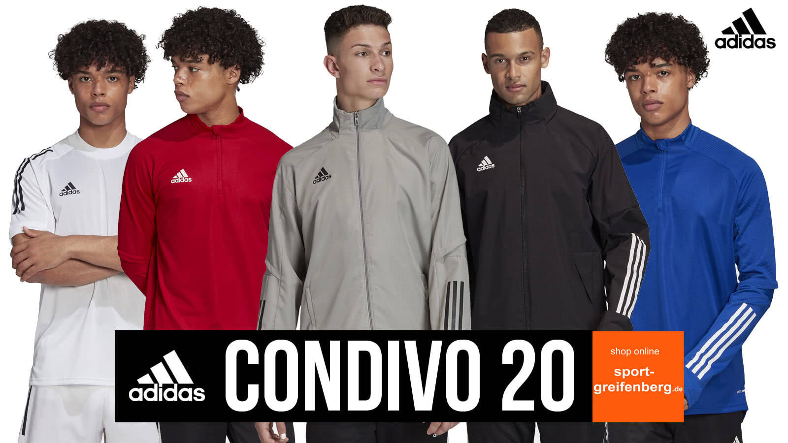 Die adidas Condivo 20 Sportbekleidung mit Anzug, Jersey, Trainingsjacke uvm.