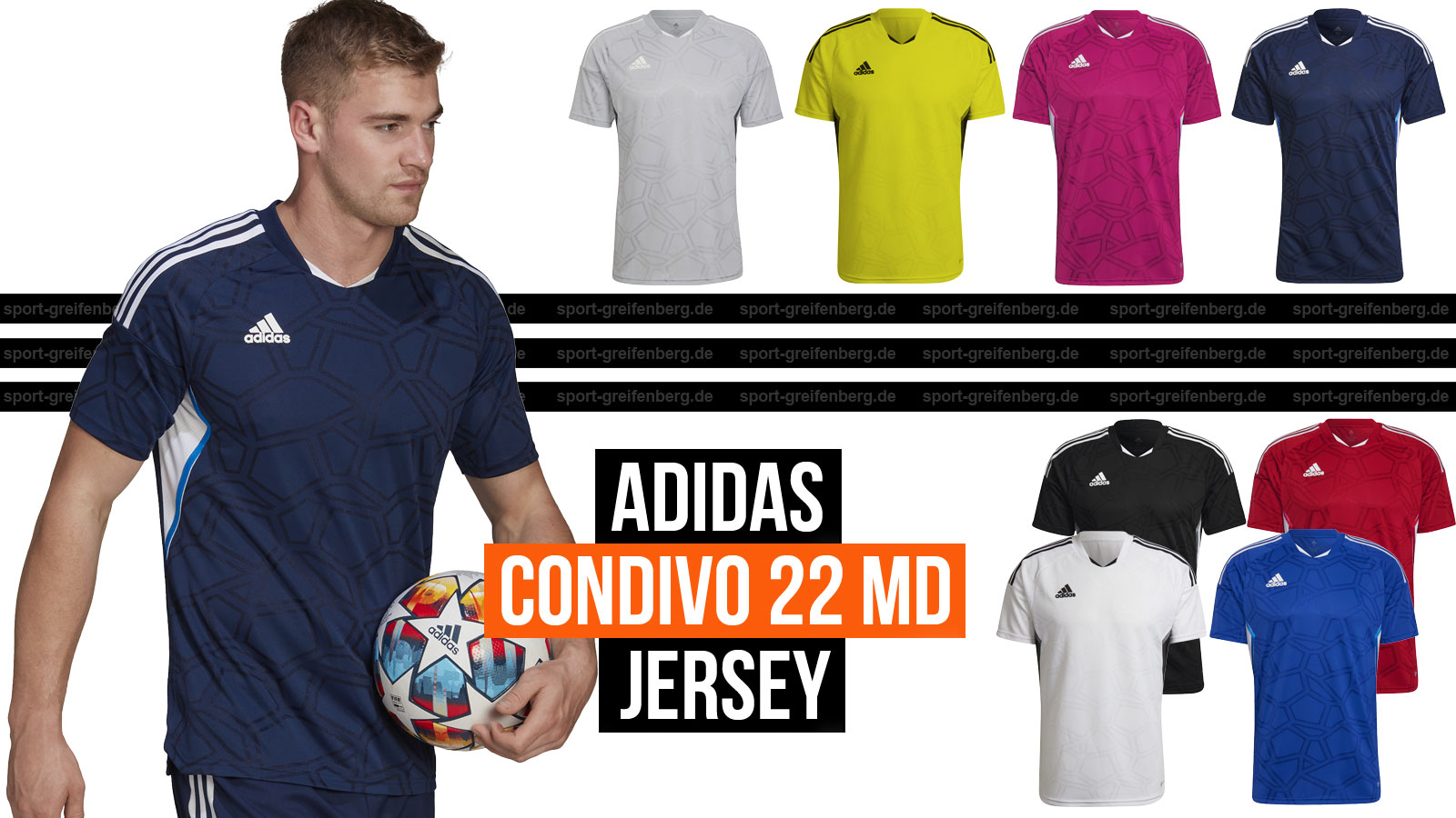Das adidas Condivo 22 MD Jersey für den Trikotsatz der Saison 2022/2023