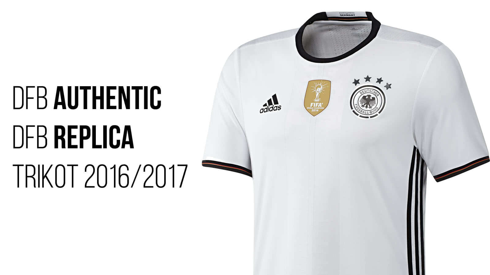 Das Adidas DFB Authentic Trikot und Adidas DFB Trikot Replica Home 2016/2017 + Euro 2016 im Vergleich