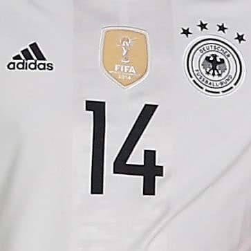 Original Schriftart für Nummer/Namen - DFB Trikot 2016/2017 (EM