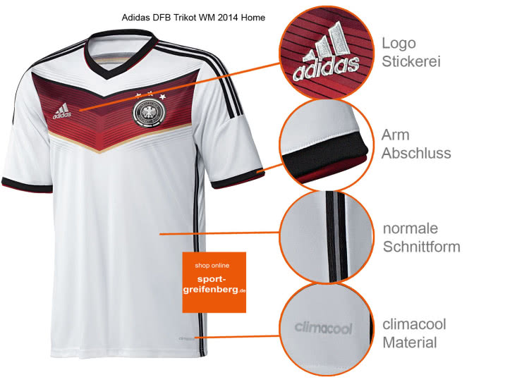 Das Adidas DFB Trikot WM Home als Fanartikel
