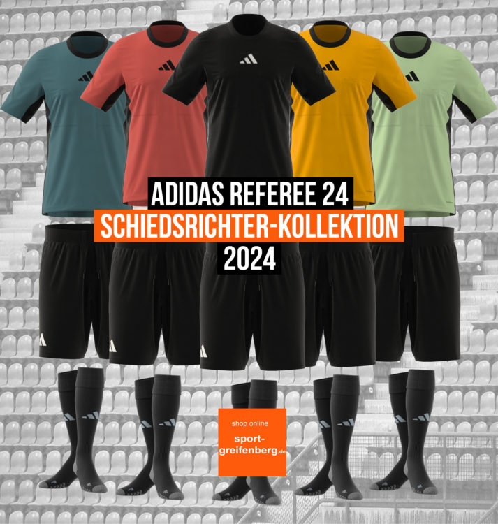 die adidas Referee 24 Kollektion ab 2024 mit Jersey, Short und Socks