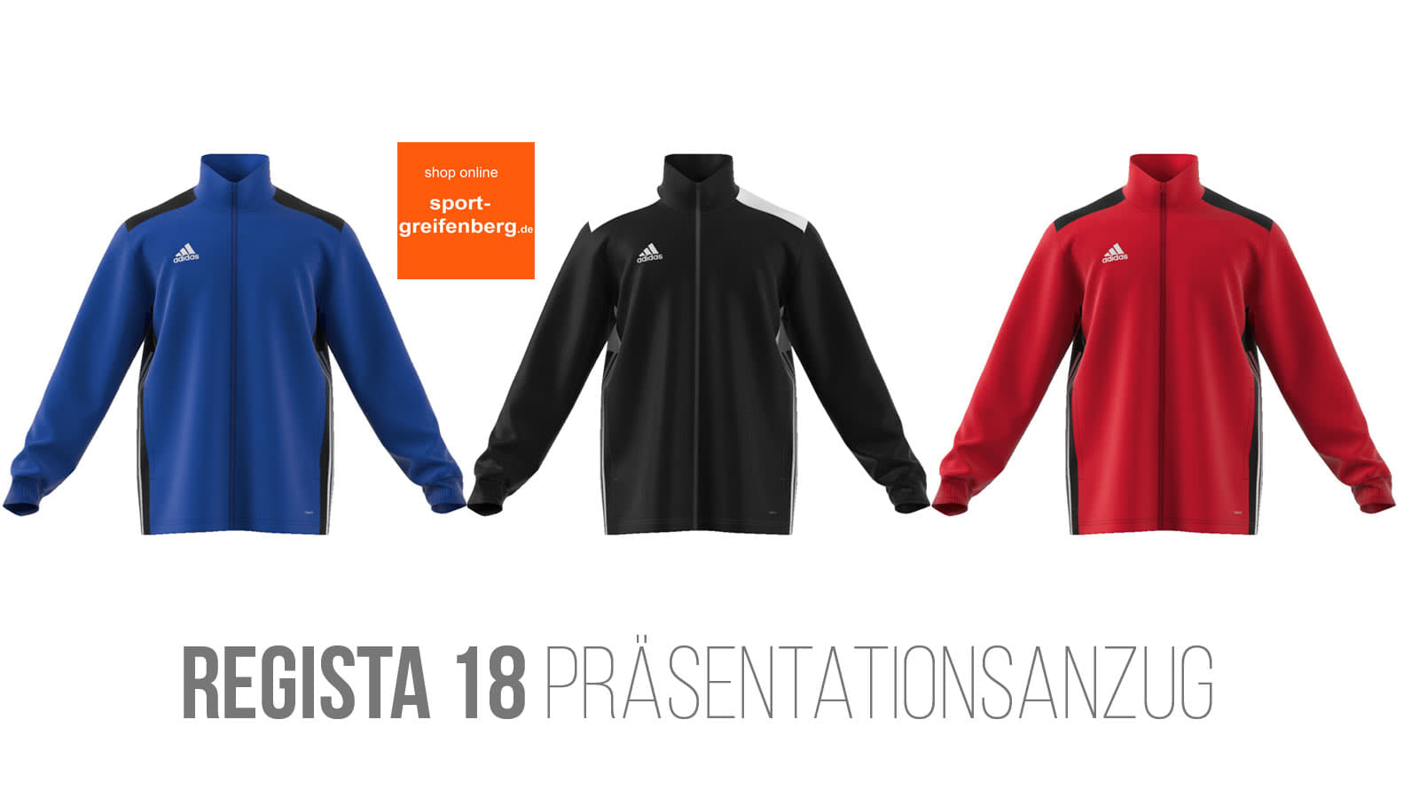 Der adidas Regista 18 Präsentationsanzug mit Präsentationsjacke und Präsentationshose