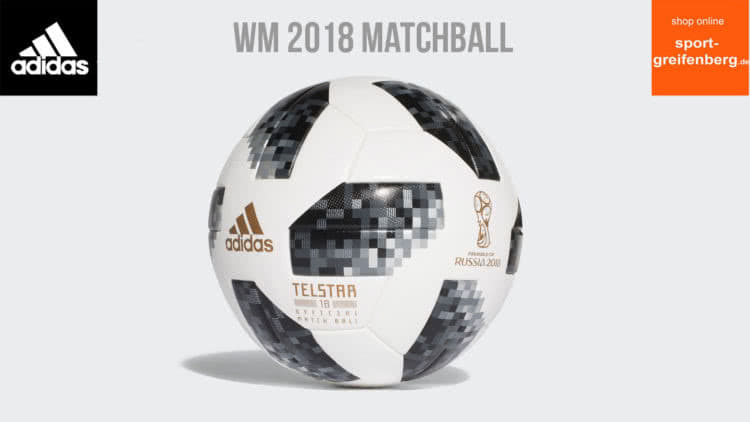 adidas Telstar 18 der WM 2018 Matchball als Spielball