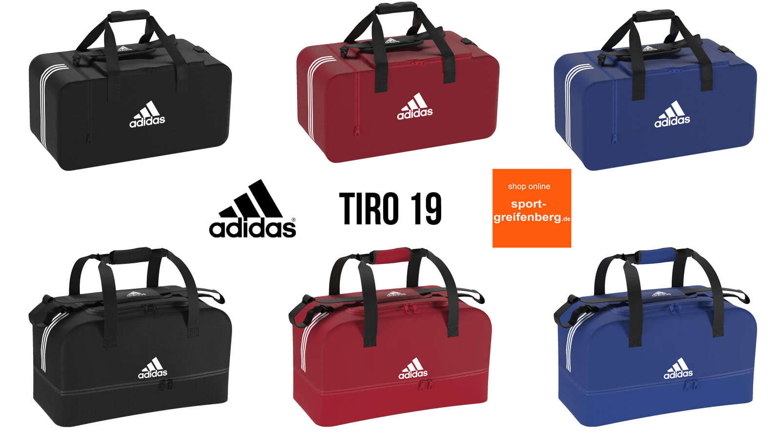 Die adidas tiro 19 Teambag und die adidas tiro 19 Teambag mit Bodenfach